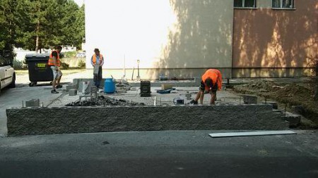 Výstavba priestorov pre kontajnerové státia Myjava
